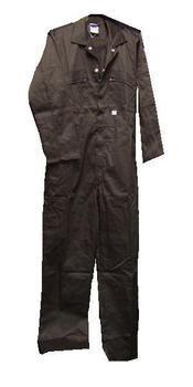 Black Zip Fronted Coverall Poly cotton Boiler Suit / Boilersuit