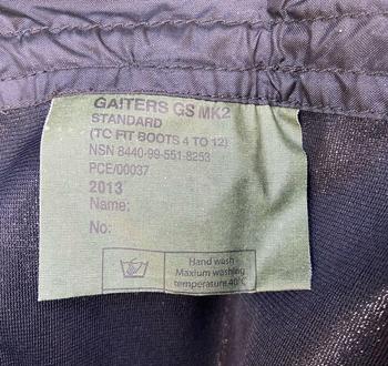 Black Military Gaiter Genuine Army issue New Black Military Issue GS MK2 Waterproof And Breathable Gaiters - main image