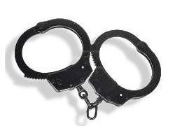 Handcuffs New Black Finish Handcuffs with 2 Keys