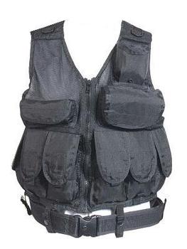 Black Assault Vest Viper LA Special Forces Vest Multi Pocket Vest