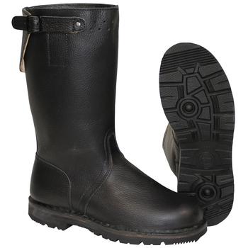 German Naval Leather Jack Boots Black Leather Pull On Boots, New - main image
