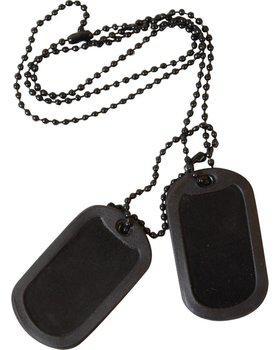Black Rubber Dog Tag Silencers, Fits Around Tags - main image