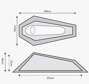 Blackthorne 1 XL Single Person Lightweight Back Packing Quick Pitch Tent - main image