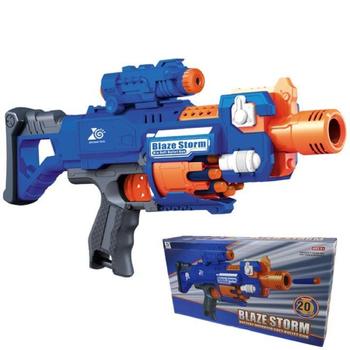 Blaze Storm Assault Blaster Gun Kids Toy Foam Dart Nerf Style Gun - main image