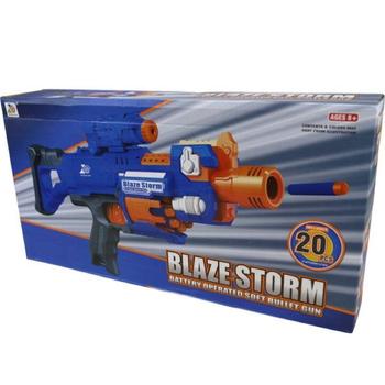 Blaze Storm Assault Blaster Gun Kids Toy Foam Dart Nerf Style Gun - main image