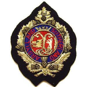 Argyle and Sutherland Wire Blazer Badge