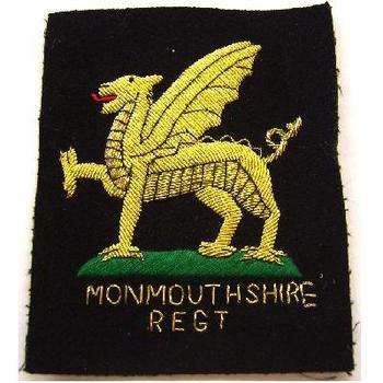 Monmothshire regimental blazer badge