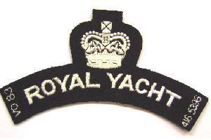 New Royal Yacht Black and white Shoulder Title