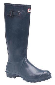 Hunter Wellingtons, Mens Blue Original Classic Rubber Boots (W010C)
