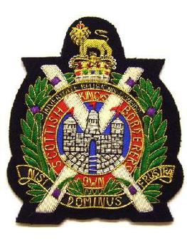 Kings own Scottish Borderers Blazer badge