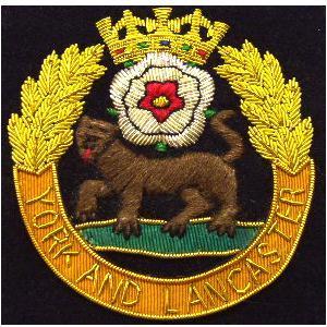 Blazer badge of the York and Lancaster regiment