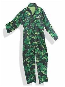Woodland Camo Poly Cotton Boilersuits, Coverall Adult Milcom Brand Size