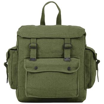 Canvas Large Pack Haversack Large Webbing Bag Canvas With Pockets (BP007) - main image