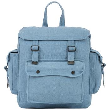 Canvas Large Pack Haversack Large Webbing Bag Canvas With Pockets (BP007) - main image