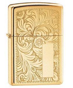 Genuine Brass venetian Swirl Zippo Lighter - main image