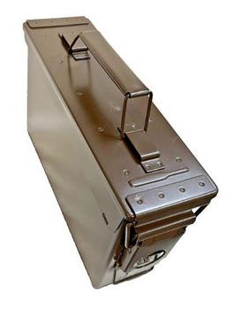 Brown 30 Cal 7.62mm H84 Small Arms Genuine British Army Issue - Heavier Steel Ammo Box New - main image