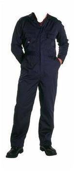 Navy Blue Zip Fronted Poly/Cotton Boilersuit Upto 60 Inch chest