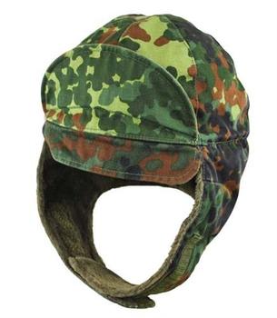 Flecktarn Winter Hat German Military Bundeswehr Flecktarn Camo Winter Pile Cap Hat - main image