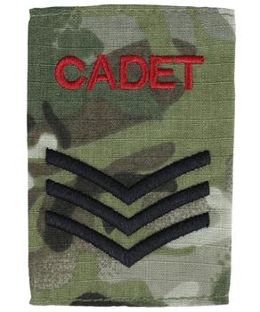 Cadet Rank Slides BTP Multicam Type Ripstop Rank Slides - main image