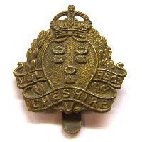 Cap badge of the cheshire Volunteer Regiment