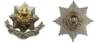 The Cheshire Regiment Cap badges