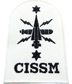 White Naval Badge CISSM Communication Information Systems Submariner Naval Badge - main image