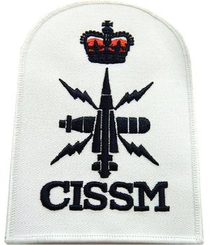 White Naval Badge CISSM Communication Information Systems Submariner Naval Badge - main image