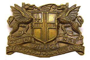 City Of London Volunteers Cap badge