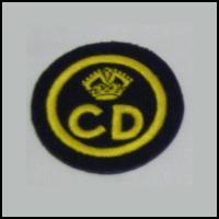 Civil Defence Cloth Badge