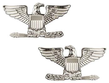 US collar Badge - Colonel Rank Pair Left and right facing