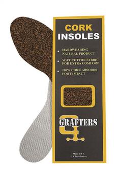 Cork Insoles Hard wearing Cork Insoles Ladies And Men's Fitting 2 Pack - main image