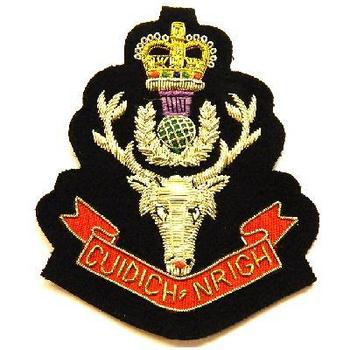 Blazer badge - seaforth Highlanders