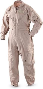Tan Desert Flyers Coverall US Flight Suit CWU USAF Airforce Flyer's Flying Coverall - main image