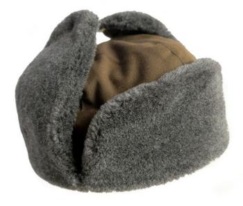 Warm Winter Hat Czech Ushanka Hat Used Graded