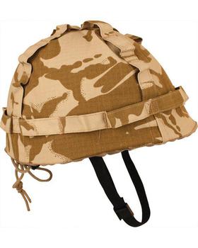 Helmet Desert Camo Plastic M1 Style helmet with Cover One size fits all