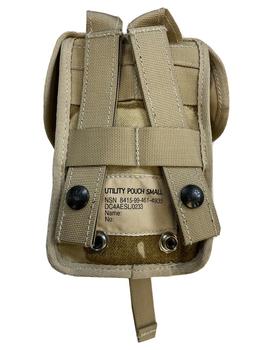 Desert DPM Utility Pouch smaller version Desert Molle webbing small utility pouch - main image