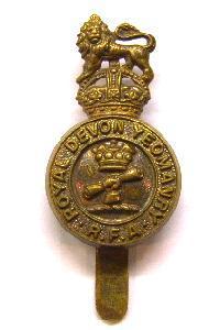 Royal Devon Yeomanry artilery Cap Badge