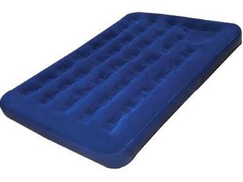 Double Airbed Highlander Sleepeze Double Size Navy Blue Flocked Air Bed (AIR024) - main image