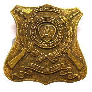 Dulwich and District Defence Legue Cap badge