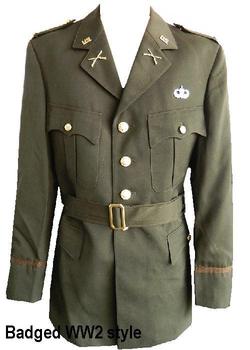 Brown Dutch Army Tunic Great For WWII Style US Military Conversion Super Tunic - main image