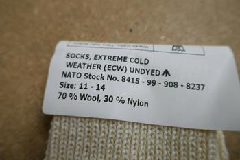 ECW Arctic Socks Military Issue Extreme Cold Weather White / Cream Sock - main image