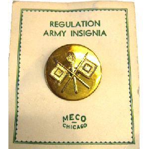 US Army Signal Corps Enlisted Collar Disk - main image