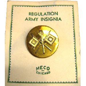 US Army Signal Corps Enlisted collar disk