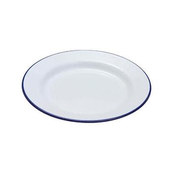 Enamel Dinner Plate White Enamel Dinner Plates In 3 Different Sizes - main image