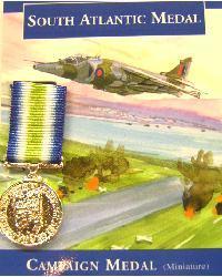 South Atlantic Falkland Mini Medal