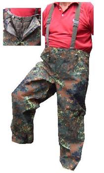German Military Flecktarn Camo Goretex Bib brace with Liner Trousers Super Grade