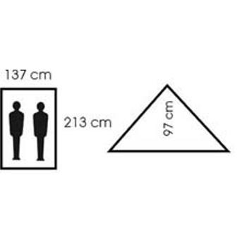 Flecktarn Ridge Tent Minipack 2 person Lightweight BW Camo Ridge tent - main image