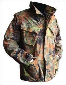 Flecktarn M65 Style Jacket Genuine Army Surplus 4 Pocket Flecktarn Combat Jacket