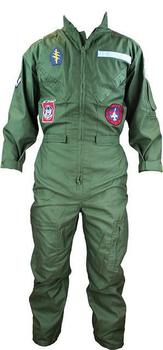 Flying Suit Adults Olive Green Highlander Flyers Suit With Badges - main image