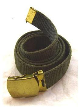 New Olive green French 1.5 inch webbing belt